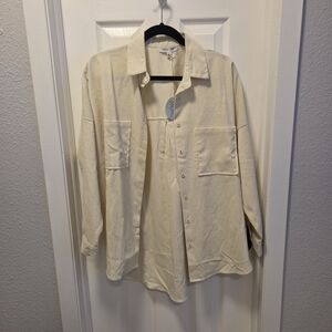 Cream Button Down Shirt